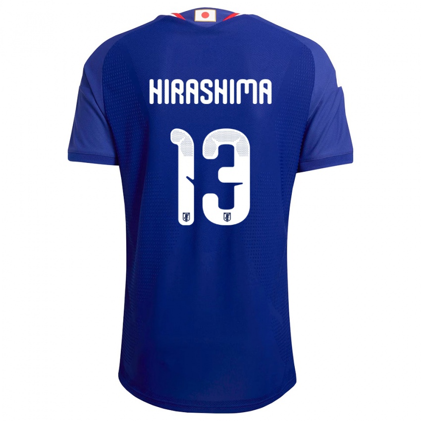 גברים יַפָּן Daigo Hirashima #13 כחול לבן אדום ג'רזי ביתית 26-28 חולצה קצרה