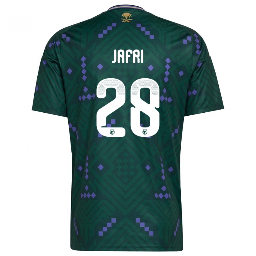 גברים ערב הסעודית פארה ג'פרי #28 ירוק סגול לבן ג'רזי ביתית 26-28 חולצה קצרה