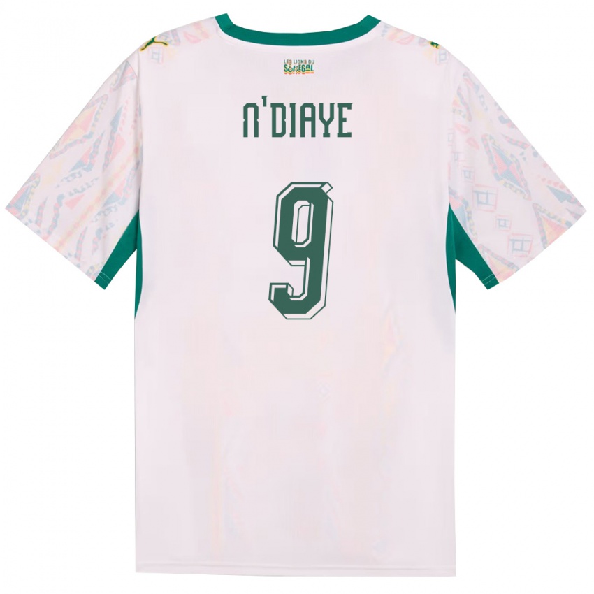 גברים סנגל דיאלי אן דיאיי #9 לבן ירוק צהוב ג'רזי ביתית 26-28 חולצה קצרה