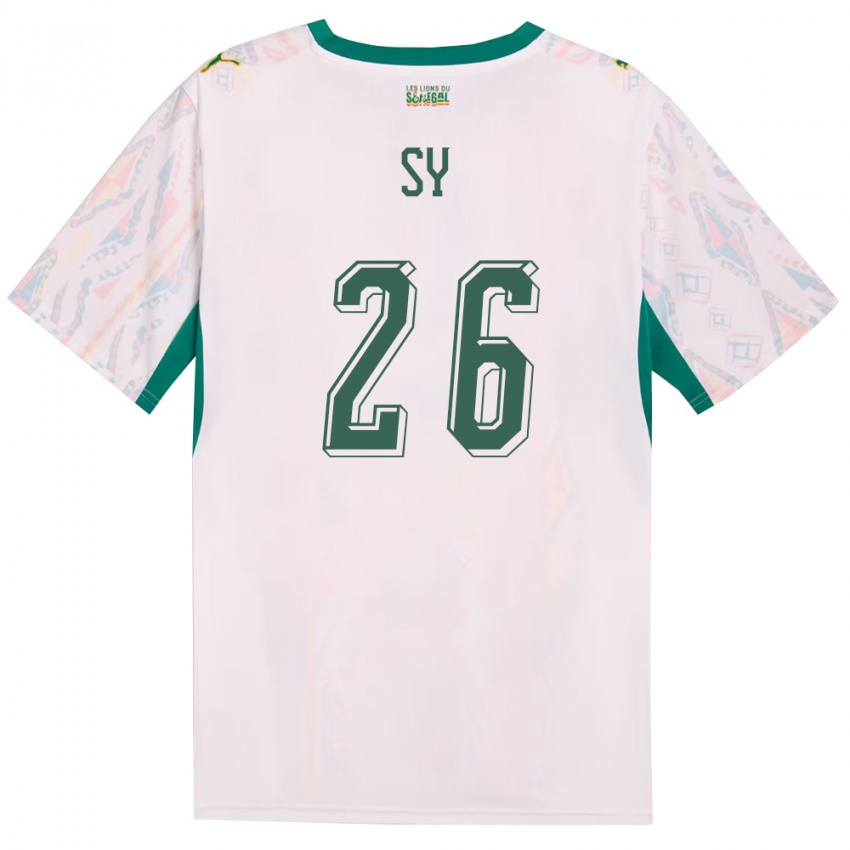 גברים סנגל אסטו סי #26 לבן ירוק צהוב ג'רזי ביתית 26-28 חולצה קצרה