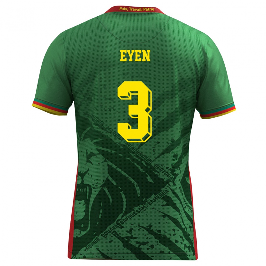 גברים קמרון Oscar Eyen #3 ירוק צהוב אדום ג'רזי ביתית 26-28 חולצה קצרה
