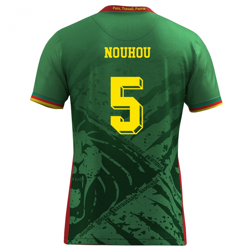 גברים קמרון נוהו תולו #5 ירוק צהוב אדום ג'רזי ביתית 26-28 חולצה קצרה
