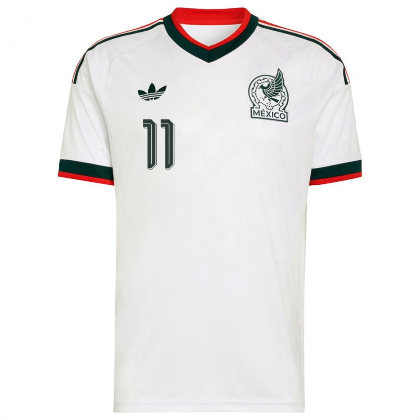 גברים מקסיקו דייגו מדינה #11 לבן בורדו ירוק הרחק ג'רזי 26-28 חולצה קצרה