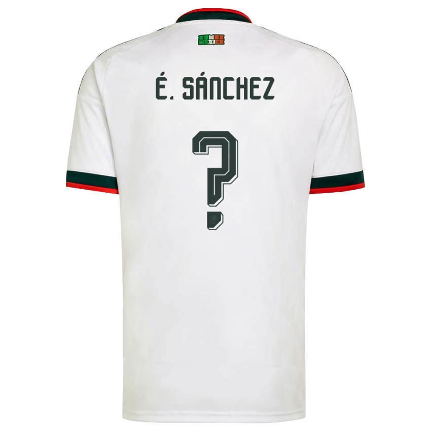 גברים מקסיקו אריק סאנצ'ס #0 לבן בורדו ירוק הרחק ג'רזי 26-28 חולצה קצרה