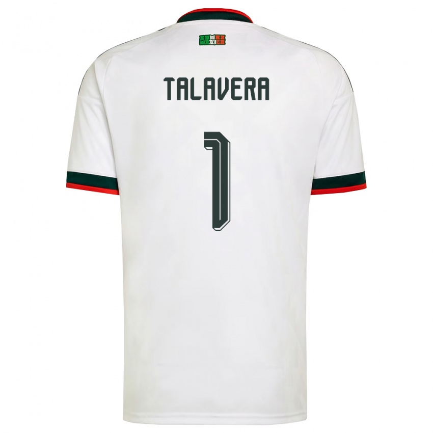 גברים מקסיקו אלפרדו טלאברה #1 לבן בורדו ירוק הרחק ג'רזי 26-28 חולצה קצרה