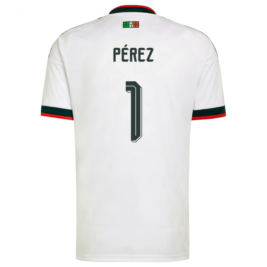 גברים מקסיקו אמיליאנו פרס אספינוזה #1 לבן בורדו ירוק הרחק ג'רזי 26-28 חולצה קצרה