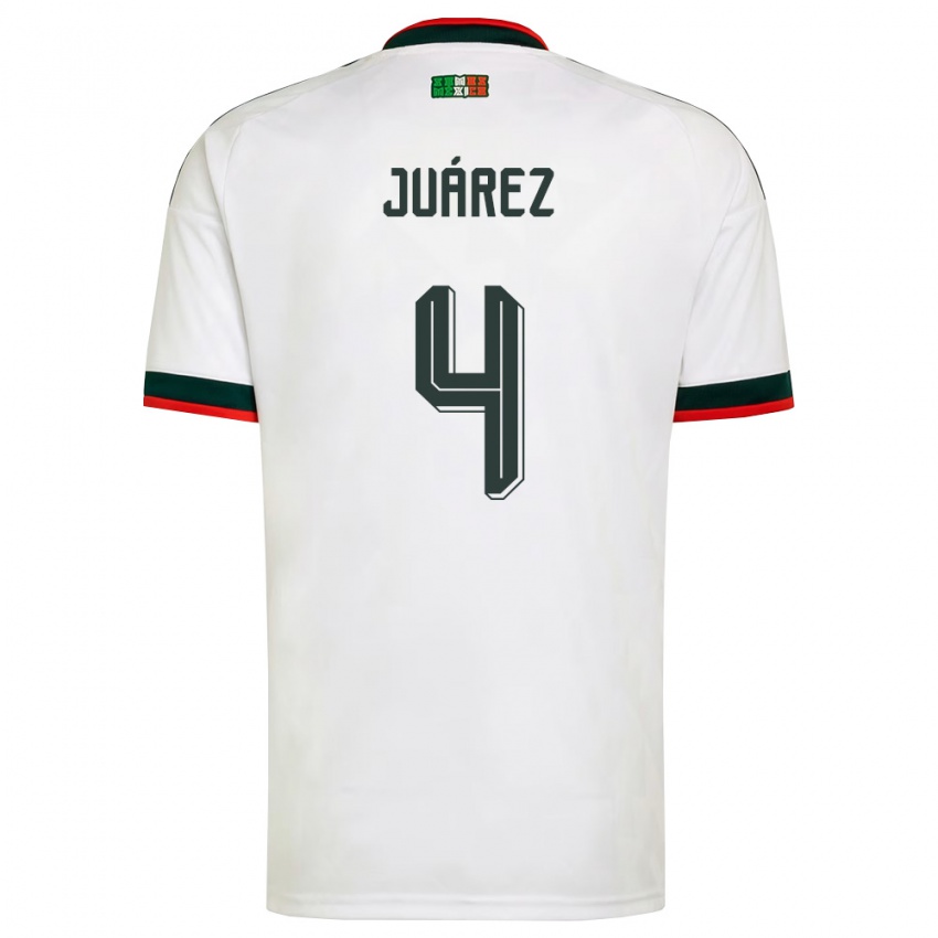 גברים מקסיקו רמון חוארס #4 לבן בורדו ירוק הרחק ג'רזי 26-28 חולצה קצרה