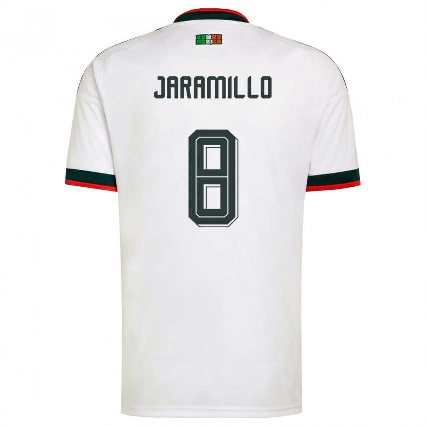 גברים מקסיקו קרולינה חרמיליו #8 לבן בורדו ירוק הרחק ג'רזי 26-28 חולצה קצרה