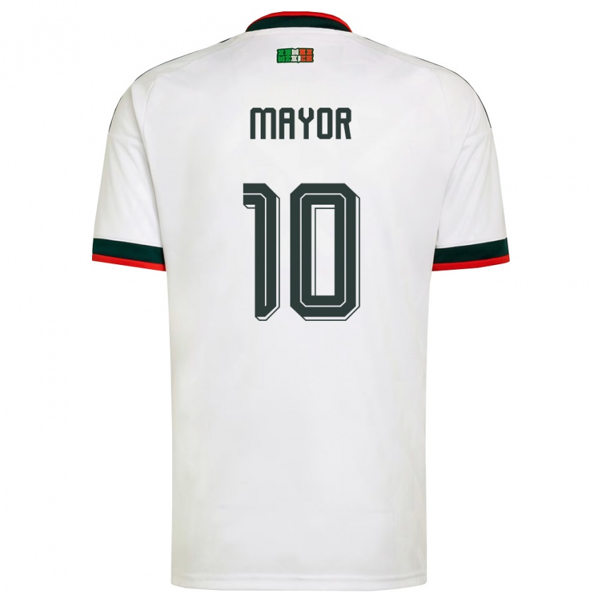 גברים מקסיקו סטפני מאיור #10 לבן בורדו ירוק הרחק ג'רזי 26-28 חולצה קצרה