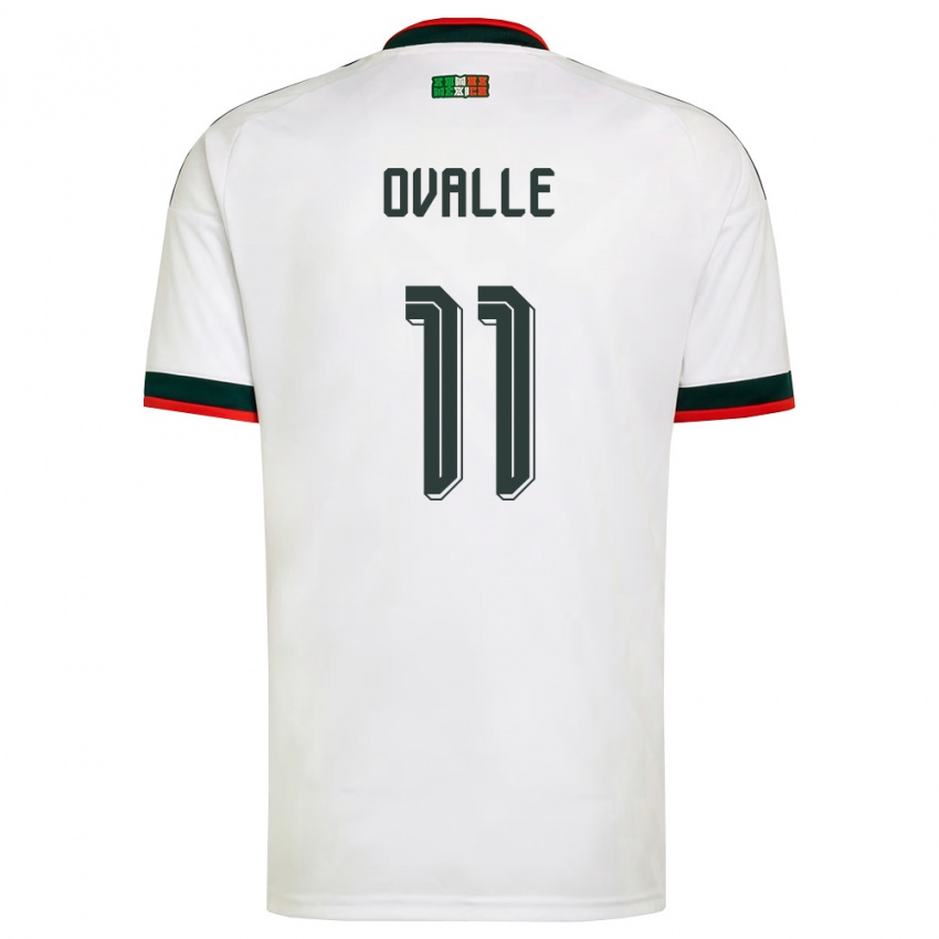 גברים מקסיקו ליזבת׳ אובאל #11 לבן בורדו ירוק הרחק ג'רזי 26-28 חולצה קצרה