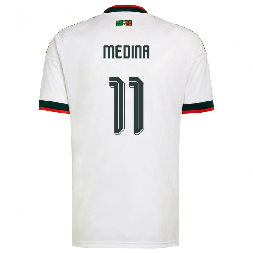 גברים מקסיקו דייגו מדינה #11 לבן בורדו ירוק הרחק ג'רזי 26-28 חולצה קצרה