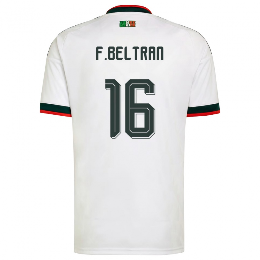 גברים מקסיקו הקטור מורנו #16 לבן בורדו ירוק הרחק ג'רזי 26-28 חולצה קצרה