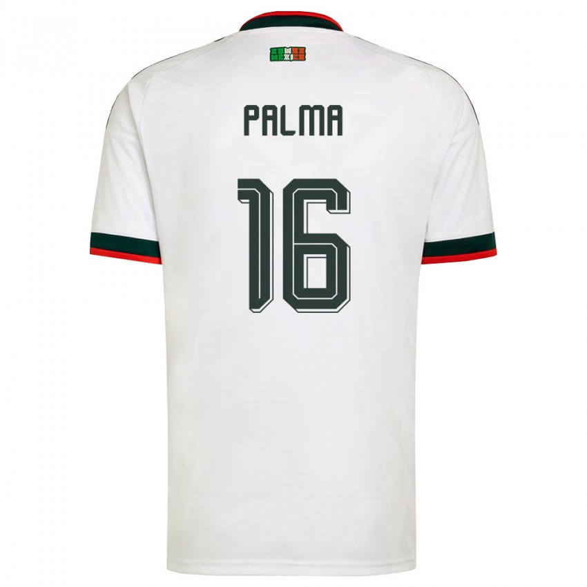 גברים מקסיקו רפאל פלמה #16 לבן בורדו ירוק הרחק ג'רזי 26-28 חולצה קצרה