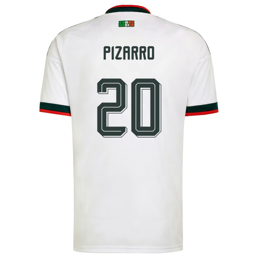 גברים מקסיקו רודולפו פיזארו #20 לבן בורדו ירוק הרחק ג'רזי 26-28 חולצה קצרה