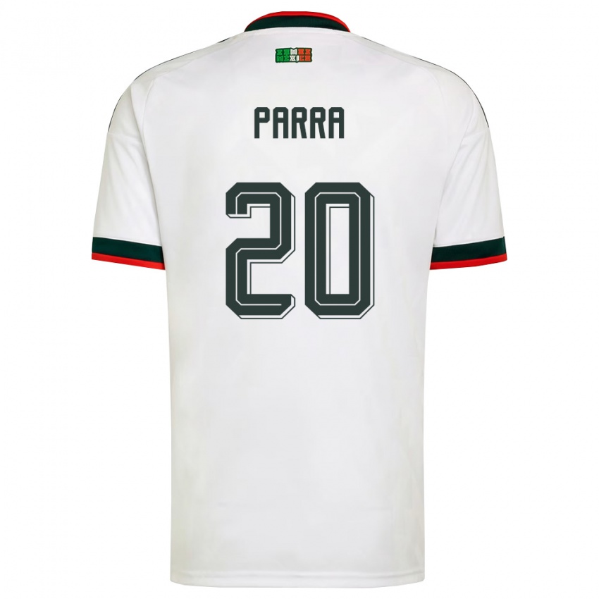 גברים מקסיקו רודריגו פארה #20 לבן בורדו ירוק הרחק ג'רזי 26-28 חולצה קצרה