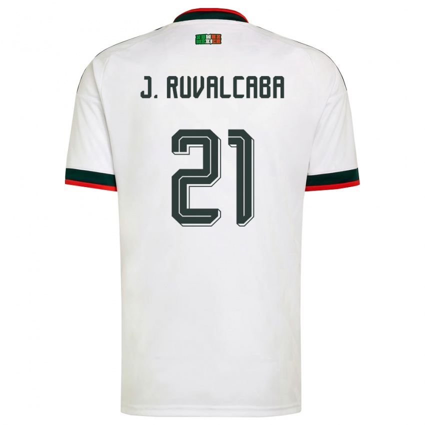 גברים מקסיקו חורחה רובלקבה #21 לבן בורדו ירוק הרחק ג'רזי 26-28 חולצה קצרה