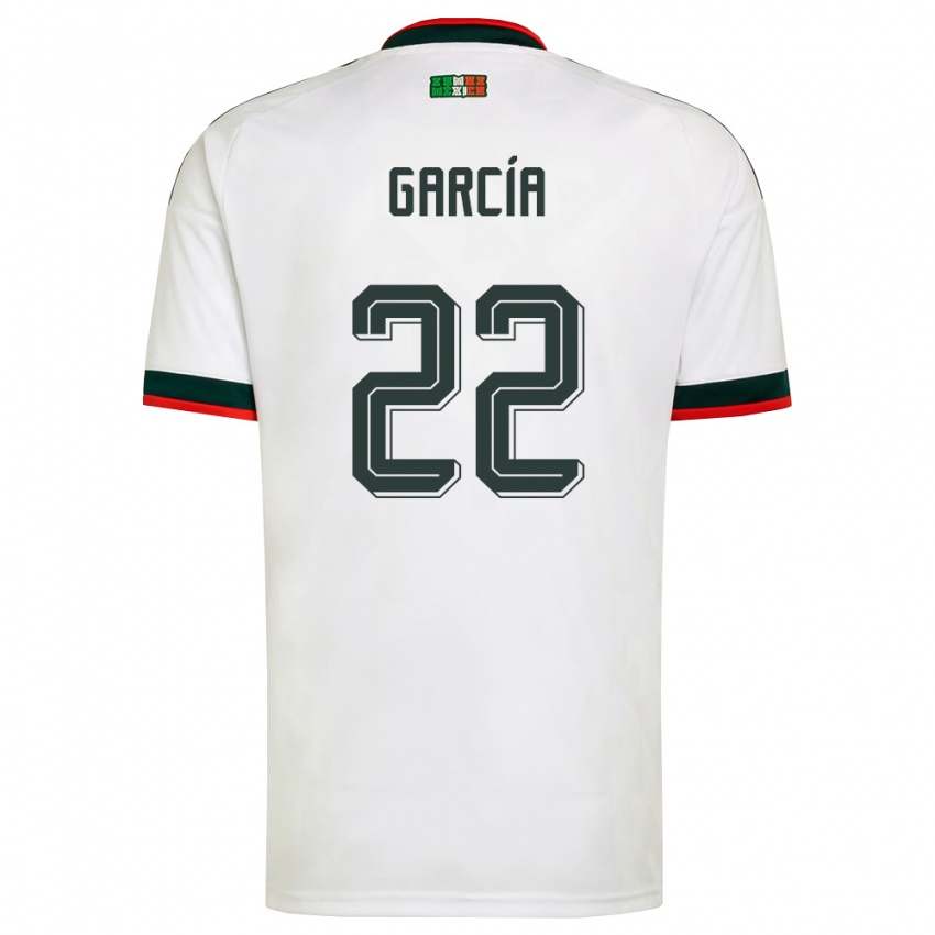 גברים מקסיקו דיאנה גרסיה #22 לבן בורדו ירוק הרחק ג'רזי 26-28 חולצה קצרה