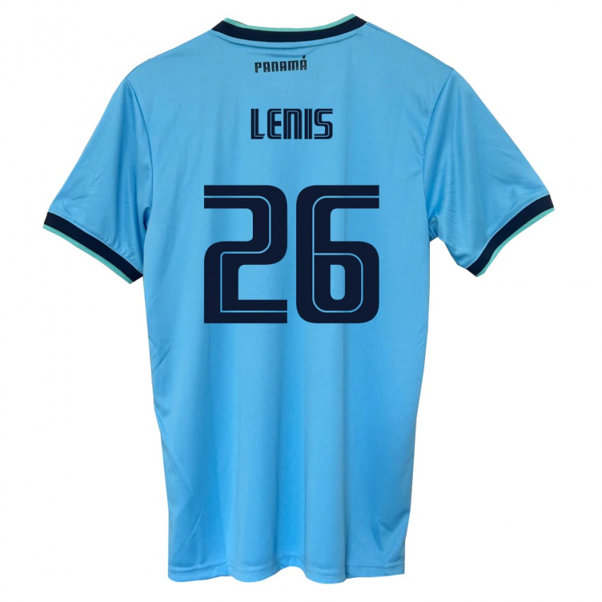 גברים פנמה Kahiser Lenis #26 כחול שמיים שחור הרחק ג'רזי 26-28 חולצה קצרה