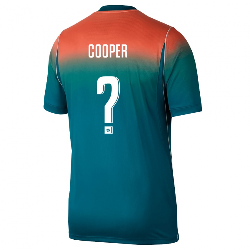 גברים אוֹסטְרַלִיָה Max Cooper #0 ירוק ורוד הרחק ג'רזי 26-28 חולצה קצרה