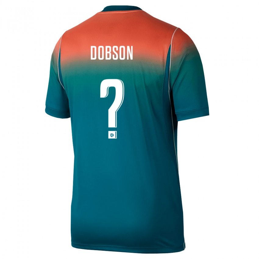 גברים אוֹסטְרַלִיָה Will Dobson #0 ירוק ורוד הרחק ג'רזי 26-28 חולצה קצרה