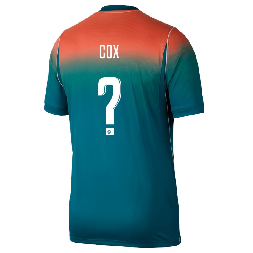 גברים אוֹסטְרַלִיָה Ethan Cox #0 ירוק ורוד הרחק ג'רזי 26-28 חולצה קצרה