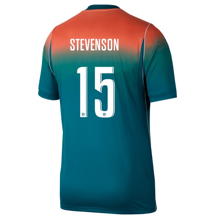 גברים אוֹסטְרַלִיָה Zane Stevenson #15 ירוק ורוד הרחק ג'רזי 26-28 חולצה קצרה