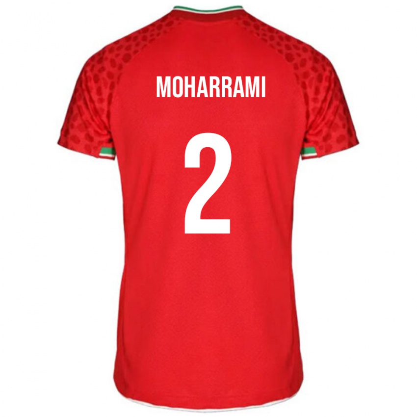 גברים איראן סאדג׳ מוחראמי #2 אדום לבן הרחק ג'רזי 26-28 חולצה קצרה