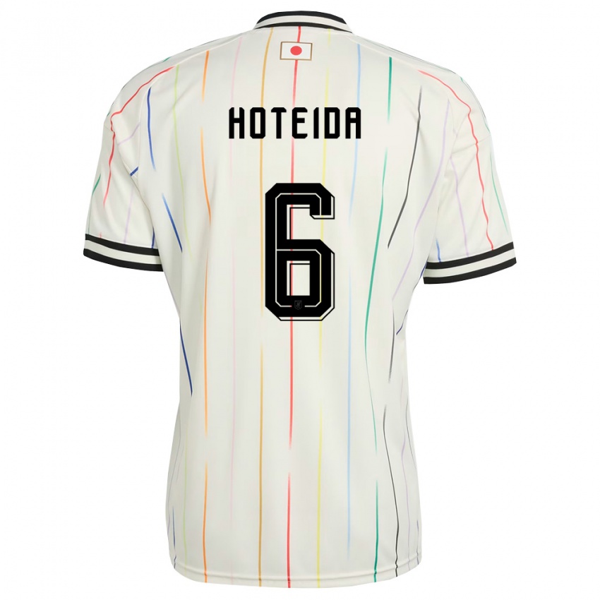 גברים יַפָּן Yuta Hoteida #6 לבן שחור הרחק ג'רזי 26-28 חולצה קצרה