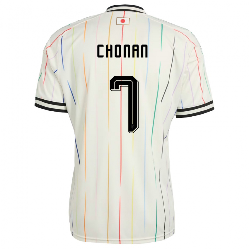 גברים יַפָּן Kaiji Chonan #7 לבן שחור הרחק ג'רזי 26-28 חולצה קצרה