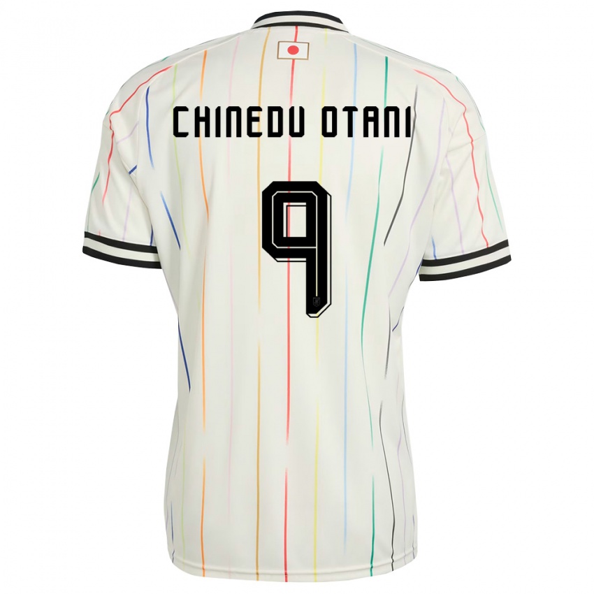גברים יַפָּן Divine Chinedu Otani #9 לבן שחור הרחק ג'רזי 26-28 חולצה קצרה