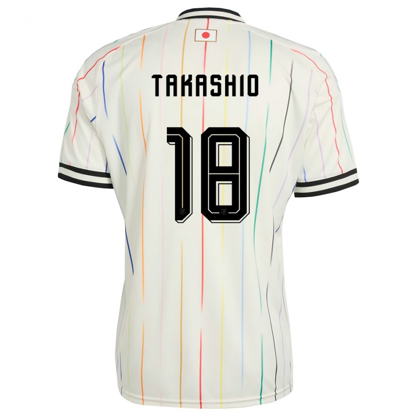 גברים יַפָּן האיאסה טקשיו #18 לבן שחור הרחק ג'רזי 26-28 חולצה קצרה