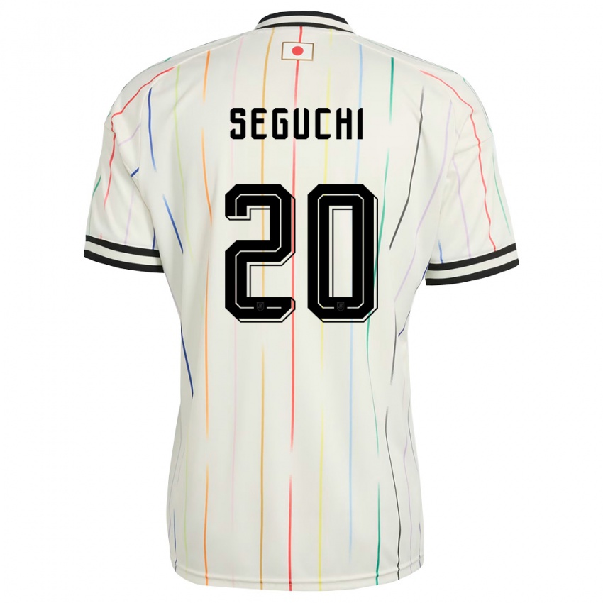 גברים יַפָּן Taiga Seguchi #20 לבן שחור הרחק ג'רזי 26-28 חולצה קצרה