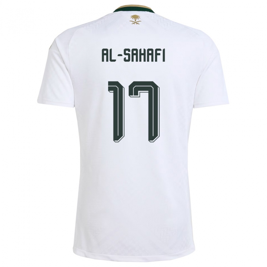 גברים ערב הסעודית מרואן א-סחפי #17 לבן ירוק זהב הרחק ג'רזי 26-28 חולצה קצרה