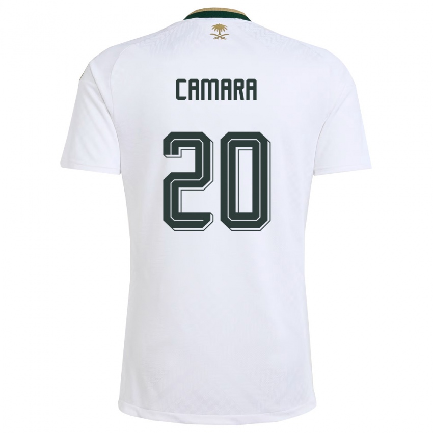 גברים ערב הסעודית הארון כמארא #20 לבן ירוק זהב הרחק ג'רזי 26-28 חולצה קצרה