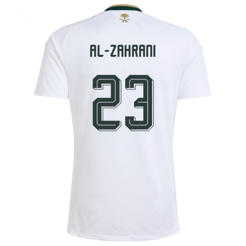 גברים ערב הסעודית טהאני אל זהרני #23 לבן ירוק זהב הרחק ג'רזי 26-28 חולצה קצרה