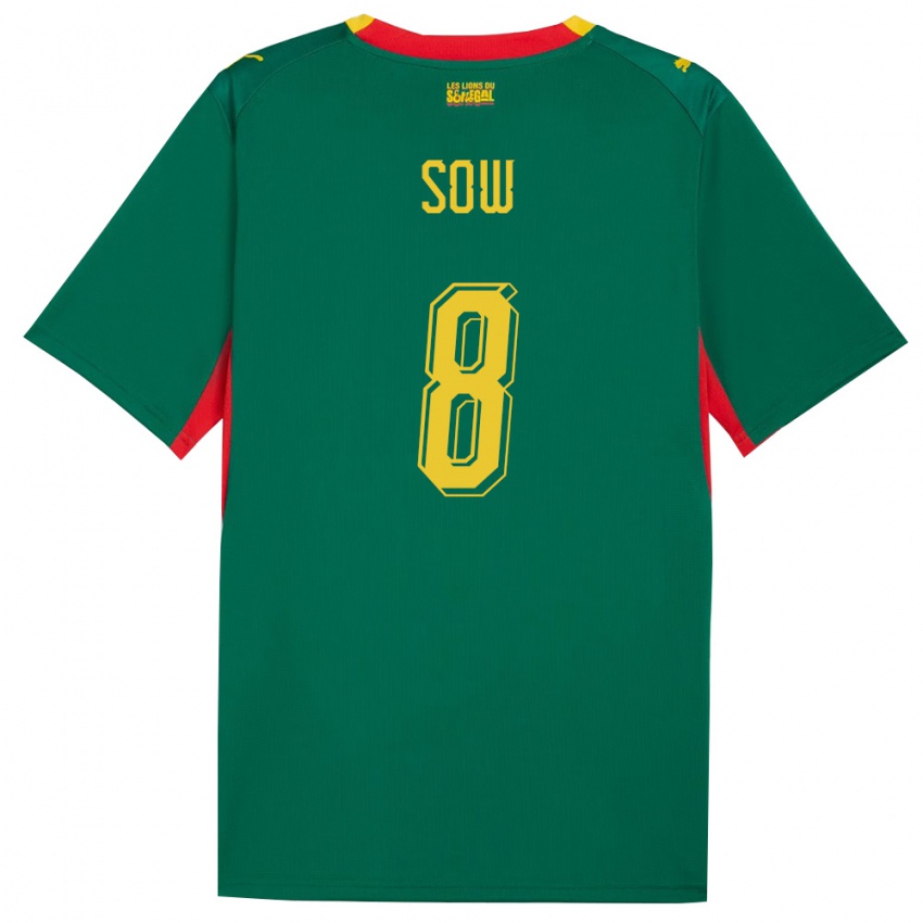 גברים סנגל מבאיאנג סו #8 ירוק צהוב אדום הרחק ג'רזי 26-28 חולצה קצרה