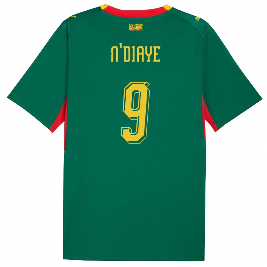 גברים סנגל דיאלי אן דיאיי #9 ירוק צהוב אדום הרחק ג'רזי 26-28 חולצה קצרה