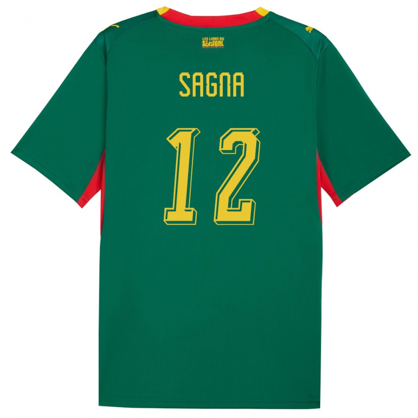 גברים סנגל ספייטו סאגנה #12 ירוק צהוב אדום הרחק ג'רזי 26-28 חולצה קצרה