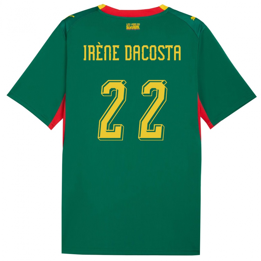 גברים סנגל גלדיס איירין דקוסטה #22 ירוק צהוב אדום הרחק ג'רזי 26-28 חולצה קצרה