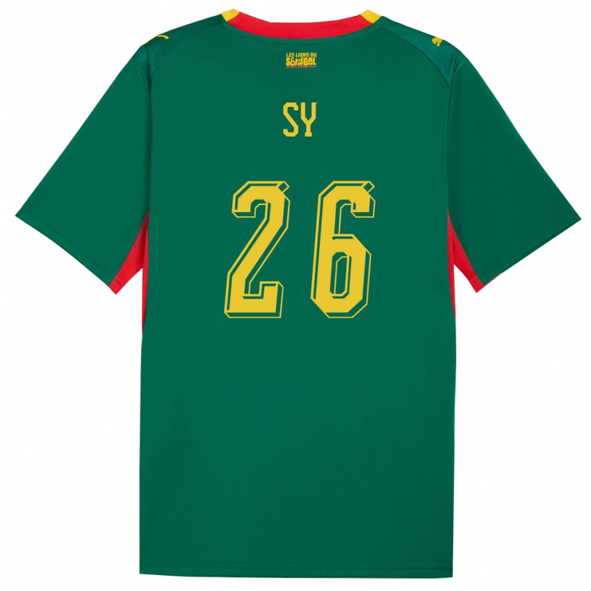 גברים סנגל אסטו סי #26 ירוק צהוב אדום הרחק ג'רזי 26-28 חולצה קצרה