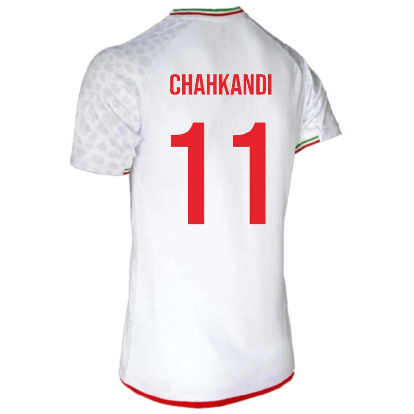 נשים איראן סמנה צ'אקנדי #11 לבן אדום ג'רזי ביתית 26-28 חולצה קצרה