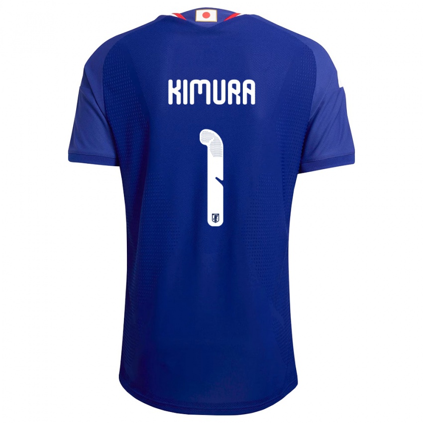 נשים יַפָּן רויה קימורה #1 כחול לבן אדום ג'רזי ביתית 26-28 חולצה קצרה