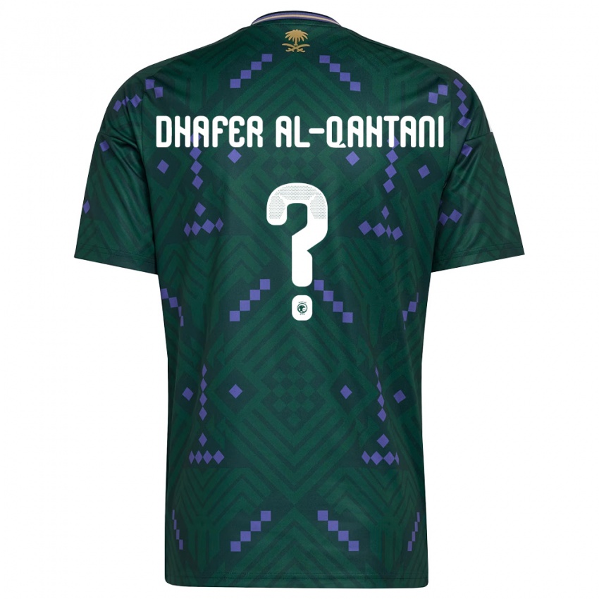 נשים ערב הסעודית Abdullah Dhafer Al-Qahtani #0 ירוק סגול לבן ג'רזי ביתית 26-28 חולצה קצרה