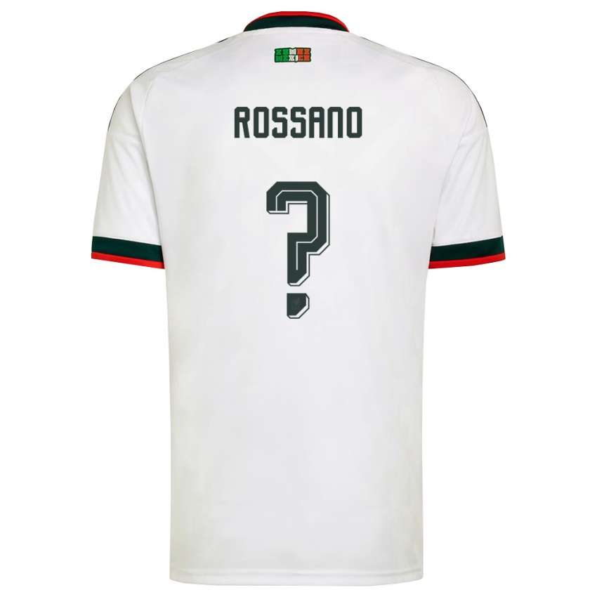 נשים מקסיקו Franco Rossano #0 לבן בורדו ירוק הרחק ג'רזי 26-28 חולצה קצרה