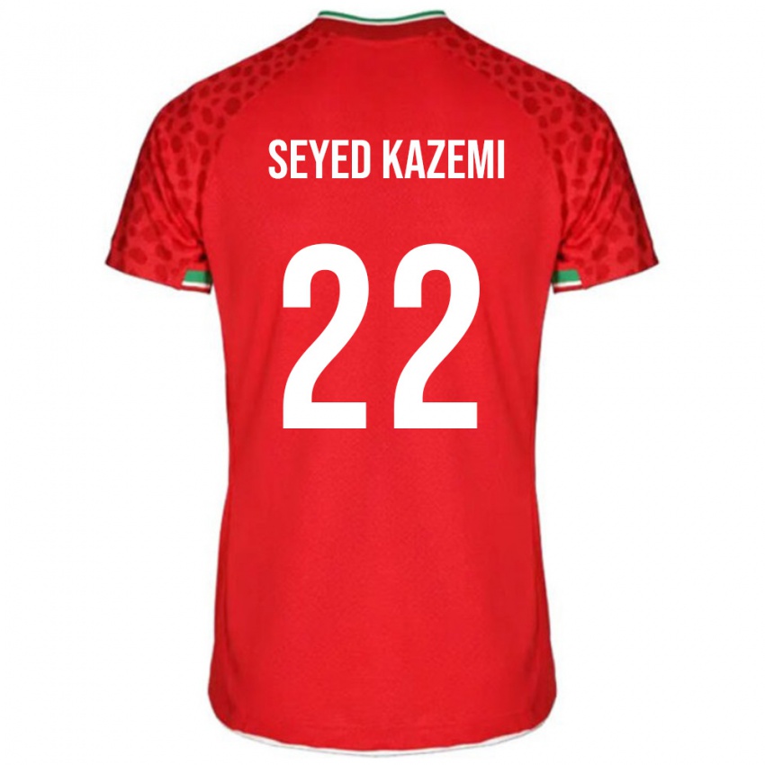 נשים איראן ארפא סייד קזמי #22 אדום לבן הרחק ג'רזי 26-28 חולצה קצרה
