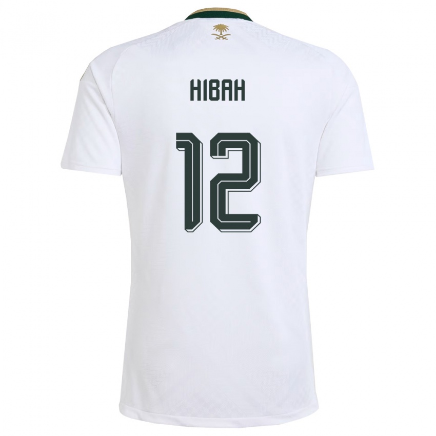 נשים ערב הסעודית Adel Hibah #12 לבן ירוק זהב הרחק ג'רזי 26-28 חולצה קצרה