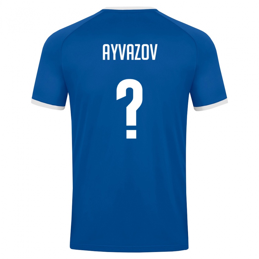 ילדים אוזבקיסטן Rafik Ayvazov #0 כחול מלכותי לבן ג'רזי ביתית 26-28 חולצה קצרה