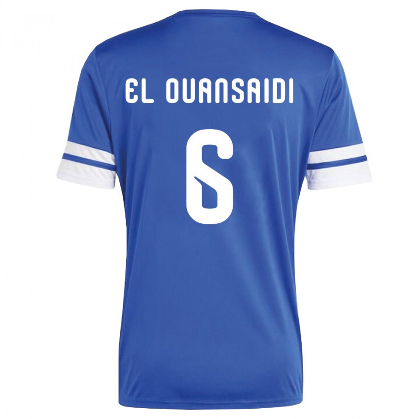 ילדים קוראסאו Keyane El Ouansaidi #6 כהה לבן ג'רזי ביתית 26-28 חולצה קצרה