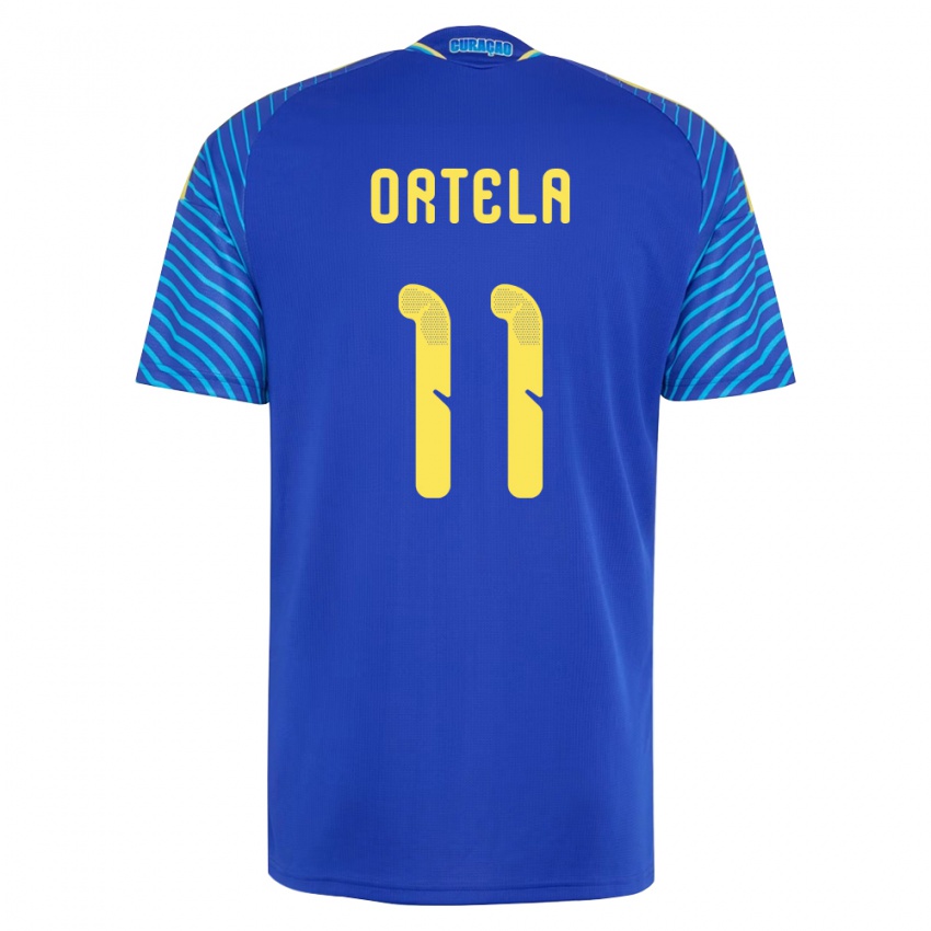 ילדים קוראסאו Jerremy Ortela #11 כהה לבן ג'רזי ביתית 26-28 חולצה קצרה