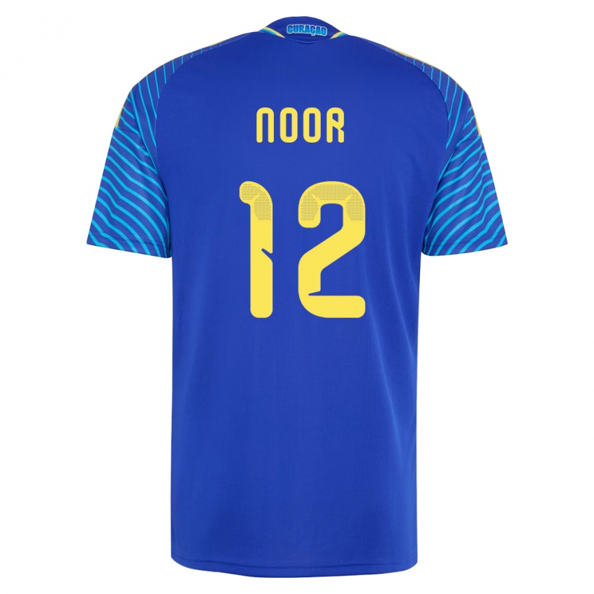 ילדים קוראסאו Izjaïr Noor #12 כהה לבן ג'רזי ביתית 26-28 חולצה קצרה